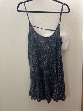 //BRANDY MELVILLE// Blue Polka Dot Spaghetti Strap Dress